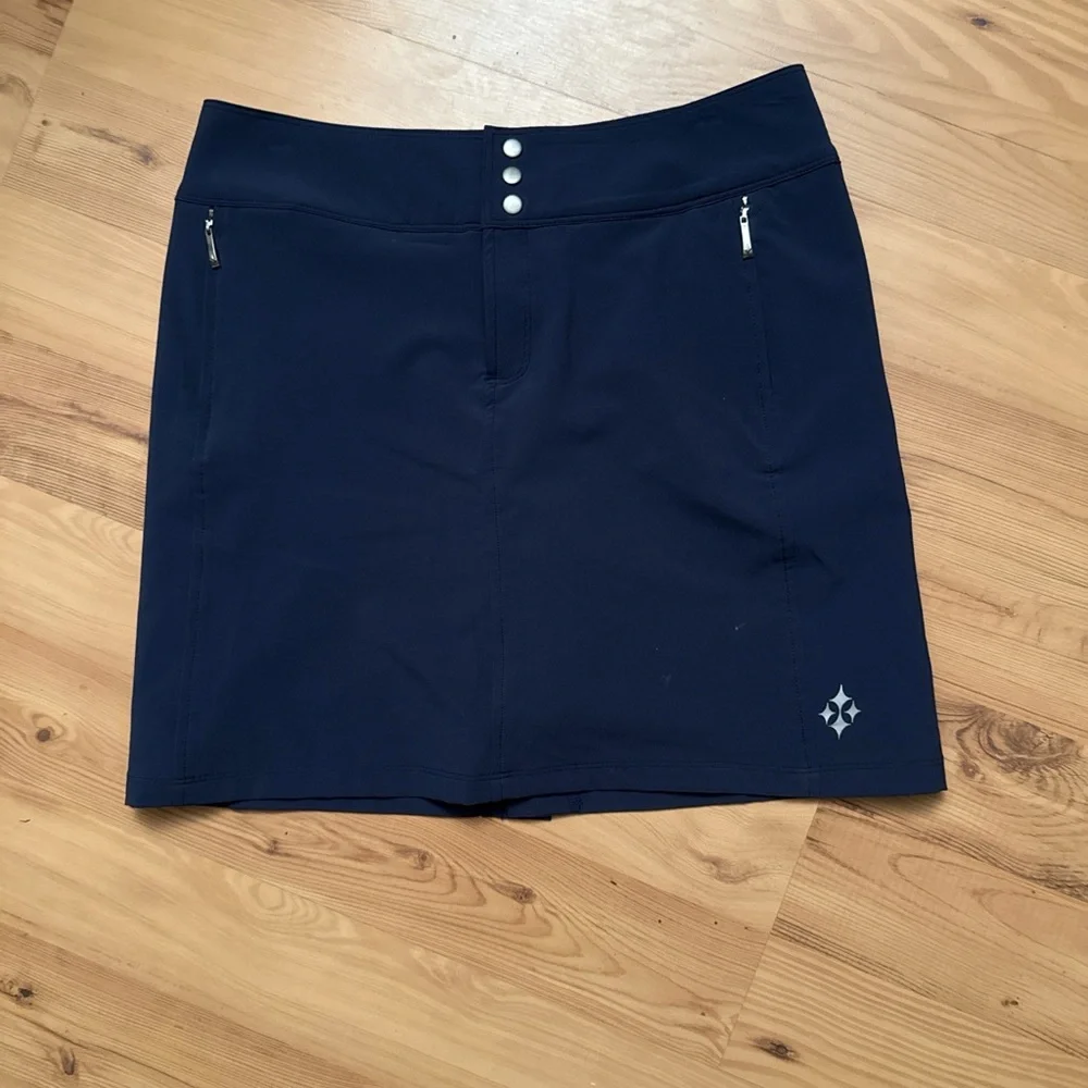 Jofit Dark Blue Skort with Zippered Pockets - Picture 1 of 5